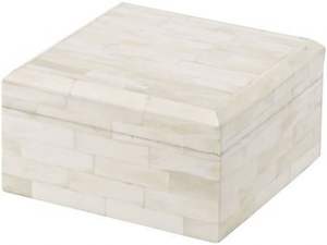 Caja de línea horizontal en blanco y negro, caja de incrustaciones de hueso disponible en todos los tamaños y colores, organizador de caja de almacenamiento de joyas - Product Image 5