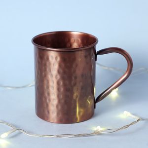 Diseño martillado cobre Moscú mula taza cerveza vino cóctel taza de café 100% taza de cobre puro artesanías - Product Image 5