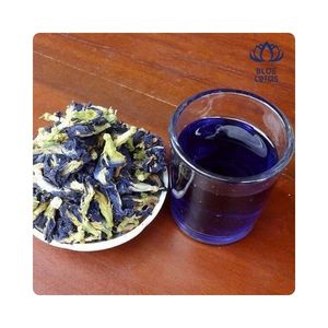 ดอกถั่วผีเสื้อสีน้ำเงินแห้งคุณภาพสูงจากดอกบัวสีน้ำเงิน - Product Image 1