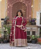 Pakistanaise Sonia femmes robes prêtes à l'emploi filles dames costumes Vintage court fête porter en gros prix robe avec dupatta ensemble