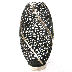 Vase rond en or brillant pour centre de table de mariage ou affichage décoratif pour fleurs artificielles ou fraîches - Product Image 3