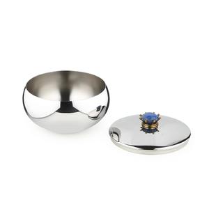 Última Khajoor olla de acero inoxidable fecha cuenco estilo árabe duradero ligero no tóxico personalizable plato para servir bodas hoteles - Product Image 2