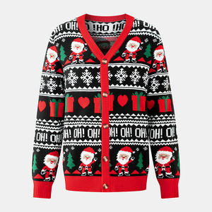 Suéter de Punto Ligero para Hombre, Informal, de Algodón, Manga Larga, para Invierno, con Capucha, Cuello Redondo, Transpirable, Estampado - Product Image 6