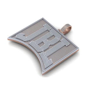 อินเดียผู้ส่งออกแฟชั่นที่น่าสนใจเครื่องประดับ 925 เงินสเตอร์ลิง 25.94 TCW ผู้ชาย Hip Hop JBL VVS Moissanite จี้เพชร - Product Image 1