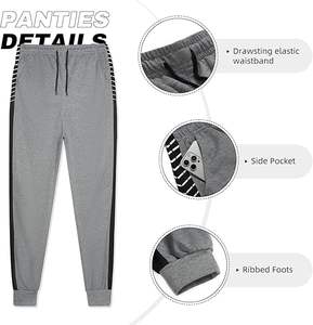 Asequible Diseño Su Propio Fleece Poliéster Sudadera con capucha Cremallera Pantalones Jogger Conjunto de chándal transpirable para mujeres y hombres - Product Image 4