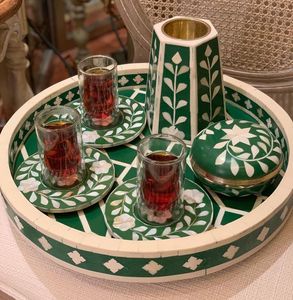 Ensembles de plateaux de brûleur d'encens décoratifs, cadeau de Ramadan, brûleur d'encens Bakhoor, pot de Bakhoor arabe de traditionnel - Product Image 2
