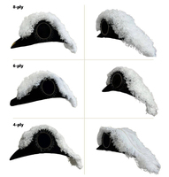 2025 Calidad superior Eminent Commander Knights Templar Commandery Chapeau - All White Plumes MOQ Servicio OEM
