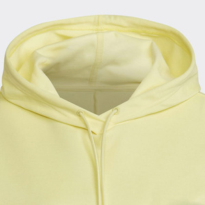 Sudadera con Capucha Amarilla Extra Grande con Cierre de Cremallera y Rayas Blancas en las Mangas, Informal, de Forro Polar, 100% Algodón Orgánico, Unisex, para Invierno - Product Image 5