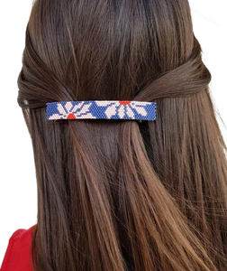 Luxurious Handmade Seed Bead <b>Hair</b> Clip Fully Customizable <b>Barrette</b> for Women and Girls Pure Seed Beaded <b>Hair</b> Accessory - Product Image 1