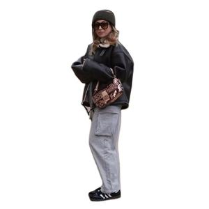 Chaquetas de Cuero Personalizadas para Mujer, Chaquetas de Motociclista de Cuero a la Moda, Chaqueta de Cuero PU de Alta Calidad, Ropa Urbana - Product Image 1