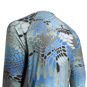 Camisas de pesca personalizadas con diseño sublimado, tela que absorbe la humedad, camisa de pesca de poliéster para hombres - Product Image 4