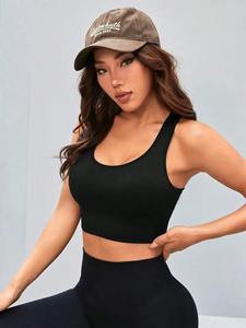 Nouveau Design Premium Spandex Nylon Yoga Soutien-Gorge Casual Respirant Femmes Sport Soutien-Gorge Top Tendance Élégant Femmes Soutien-Gorge - Product Image 3