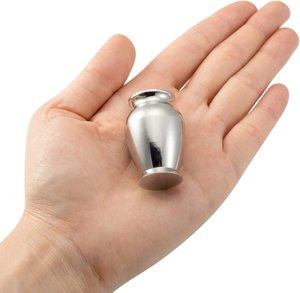 Urnas de recuerdo pequeño de grabado personalizado para cenizas, Mini urnas de cremación para cenizas, soporte conmemorativo de acero inoxidable para cenizas - Product Image 5