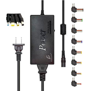 Caricatore Universale 96W per Laptop con Ricarica Rapida Intelligente, Materiale PC e Plastica, 12-24V, 12 Connettori, Lampada Integrata e Auricolari - Product Image 1