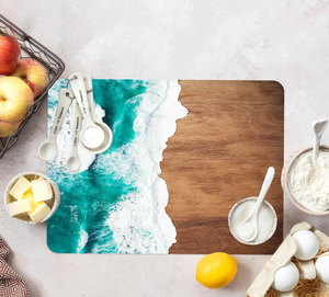 Tabla de cortar de mango de madera de calidad duradera personalizada al por mayor, precio barato, suministro de cocina, bloque de carne de corte Natural - Product Image 3