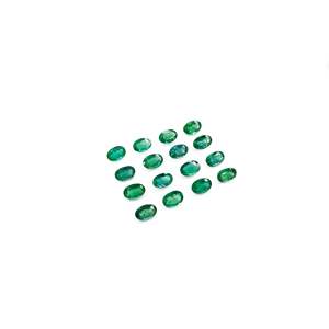 Émeraudes Naturelles Zambiennes Calibrées Ovales 3x5mm & 6x4mm, Pierres Précieuses Détachées Taillées en Coussin, Poire, Diamant Fantaisie, Couleur Vert Diamant - Product Image 5