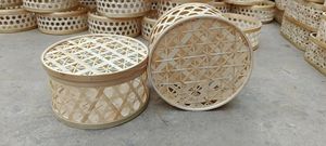 กล่องเค้กไม้ไผ่แบบยั่งยืนสำหรับเทศกาลกลางฤดูใบไม้ร่วงบรรจุภัณฑ์แบบใช้ซ้ำได้สำหรับให้เป็นของขวัญขนมไหว้พระจันทร์ - Product Image 4