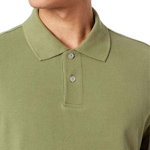 Vente en gros 100% coton Impression Broderie Logo personnalisé Polos pour hommes T-shirts polos de golf unis vierges Motif solide Grande taille - Product Image 3