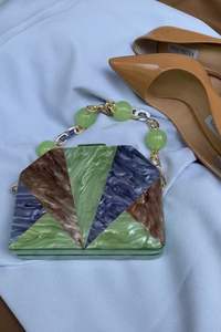 NOUVEAU LIÉ AVEC Embrayage en résine de qualité standard Unique Designer Purse Luxury High Quality Best Price Decorative Design - Product Image 2