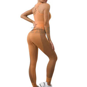 Conjunto de Yoga para Mujer con Logotipo Personalizado de Nuevo Diseño, Secado Rápido, Transpirable, Ligero, Precio Económico, Conjunto de Yoga al por Mayor - Product Image 2