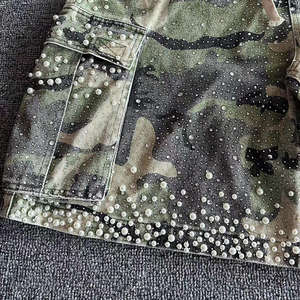 Shorts cargo décontractés pour hommes de haute qualité en gros, 100% coton respirant, design élégant de la rue principale, facile à laver - Product Image 4