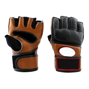 Hot Selling Men's Leather MMA Gloves Laced Closure Waterproof Non-Slip Customizable Sizes High Quality Boxing Gloves - Product Image 3