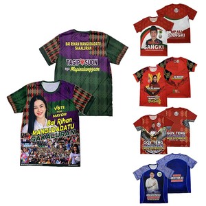 Camisetas personalizadas para hombre al por mayor para campaña electoral de Filipinas, camisetas informales transpirables con estampado de cuerpo completo, camisetas baratas por sublimación - Product Image 1