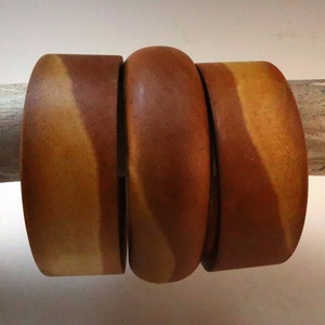 Nueva Pulsera de Madera Elegante, Diseño Clásico Redondo en Tono Amarillo, Joyería Unisex, Accesorio de Moda con Estilo - Product Image 5