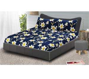 Juego de sábanas de algodón de calidad con estilo, 3 uds., estampado Floral sólido, estilo clásico, cómodo, duradero, orgánico, 200TC, ideal para todas las estaciones - Product Image 4