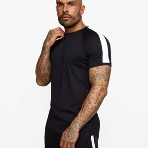 Ensemble de T-Shirt Homme 100% Coton Peigné Respirant Coupe Slim Col Ras Du Cou avec Short Collection Été-quantité minimale de commande Bas - Product Image 5