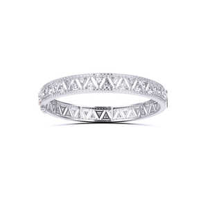 La mayoría de las ventas de laboratorio redondo cultivado diamante diseño encantador brazalete 14 KT brazaletes de oro joyería para mujeres Idea de regalo perfecta - Product Image 1