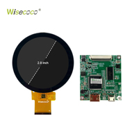 Module d'écran LCD circulaire OEM 480*480, écran tactile capacitif rond de 2,8 pouces, écran d'affichage I2C pour Raspberry PI