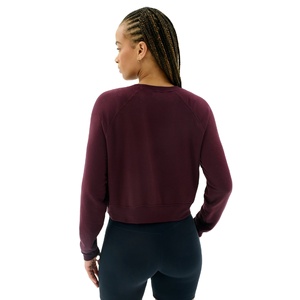 Trendy Women's Crop <b>Top</b> Hoodie Sweatshirt Cotton Fleece Polyester Sporty Casual Style Pakistan <b>Winter</b> - Product Image 6