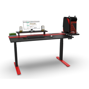 Escritorio para Juegos SMARTDESK con Altura Ajustable, Color Rojo, Superficie de MDF - Product Image 2