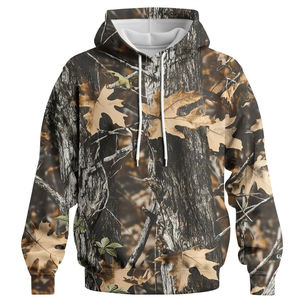 Sudadera con Capucha de Forro Polar Camuflado Personalizada y Duradera para Caza 2026, con Bolsillos Delanteros Divididos para Tiro - Product Image 1