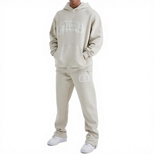Conjunto de Sudadera con Capucha Extra Grande Personalizada de Estilo Vintage para Hombre, con Logotipo Impreso, Talla Grande, Unisex, 100% Algodón, Servicio OEM - Product Image 1