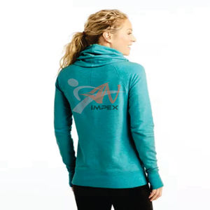 Sweat-shirt à capuche personnalisé de haute qualité pour femmes, sweat-shirt d'hiver avec logo, col à capuche, imperméable, respirant, couleur et taille personnalisées - Product Image 2