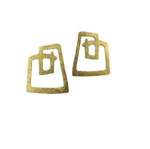 Accesorios de boda, pendientes de latón para mujer, pendientes de marca de diseñador de lujo, regalo de boda, compromiso, joyería festiva de agosto - Product Image 1