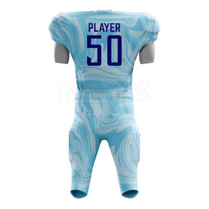 Uniforme de Fútbol Americano de Alta Calidad, Transpirable, Tallas Grandes, Colores Personalizados, Ropa de Equipo con Impresión por Transferencia de Calor, 100% Poliéster - Product Image 2