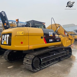 Excavadora de cadenas CAT323D2L usada, 23 toneladas, cucharón de 1.2m³, marca original japonesa, excavadora grande para construcción, pocas horas de uso, certificación CE - Product Image 3