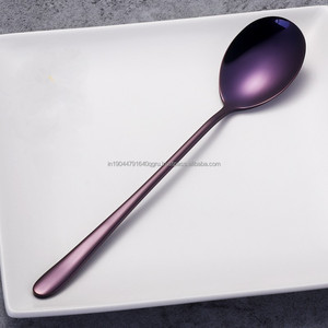 คุณภาพดีที่สุด 18/10 ช้อนซุปทรงกลมเสิร์ฟช้อนสแตนเลสขนาดใหญ่ - Product Image 4