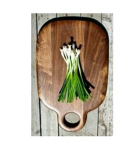 เขียงไม้หรูหราที่ทำจากไม้สักเคลือบเงาเหมาะสำหรับหั่นผักเนื้อชีสและขนมปัง - Product Image 4