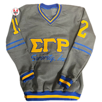 Robe sweat avec lettres Sigma Gamma Rho en chenille pull à manches longues robe à capuche robe de vie grecque vêtements pour sororité