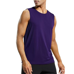 Hot Selling Breathable Knitted Gym Tank Top Men's Cotton Muscle Vests Workout Clothing V-Neck High Street Style Sleeveless - Product Image 4