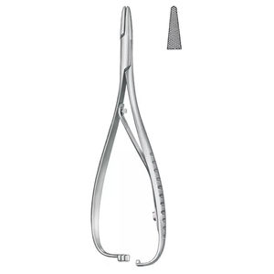 Meilleurs instruments chirurgicaux dentaires manuels Porte-aiguilles TC Mathieu avec pointe en carbure de tungstène Pince en acier inoxydable par SurgiRight - Product Image 4