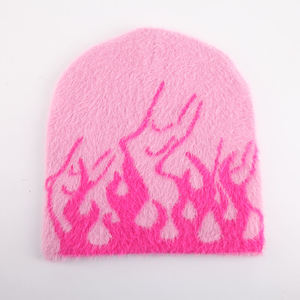หมวกบีนนี่แบบถักผ้าสแปนเด็กซ์/โพลีเอสเตอร์ผ้าแจ็คการ์ดให้ความอบอุ่นสำหรับใส่ได้ทั้งชายและหญิงพิมพ์ดิจิตอล - Product Image 5