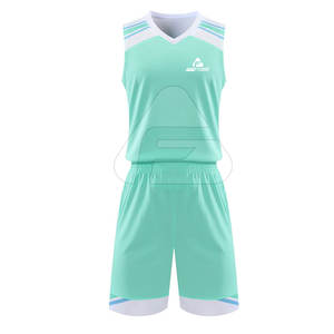 Venta al por mayor de uniformes de baloncesto cómodos con logotipo personalizado transpirable 100% poliéster sublimación conjunto estilo opción barata - Product Image 1