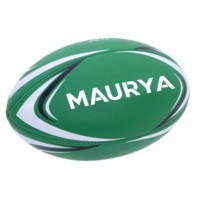 Ballon de rugby personnalisable pour l'entraînement, cuir doux au toucher, caoutchouc PVC avec vessie en latex, entièrement de marque par le fabricant et le fournisseur