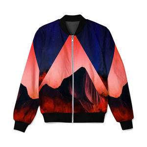 Veste bomber de haute qualité à fermeture éclair tendance de style urbain premium personnalisée par sublimation à la mode pour hommes - Product Image 3