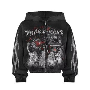 Sudadera con Capucha Unisex Extra Grande de Felpa Francesa 100% Algodón, Lavada al Ácido, Estilo Vintage, Personalizada con Estampado - Product Image 5